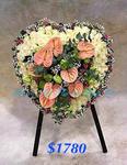 Sympathy Heart Wreath - CODE 9261